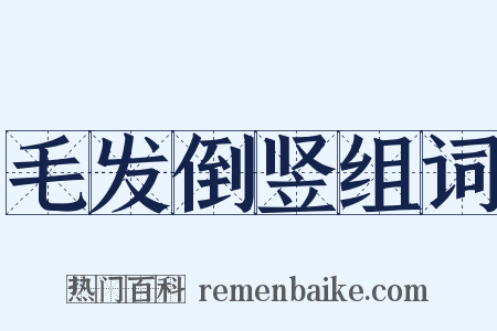 毛发倒竖组词是什么意思的图片